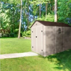 Abri De Jardin Résine Beige Trigano 4,72 M² + Kit D'ancrage 11 Abri De Jardin Résine Beige Trigano 4,72 M² + Kit D'ancrage -France Abri de jardin Soldes Boutique 18889273 5