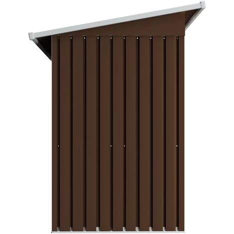 YOUTHUP Abri De Stockage Pour Jardin Marron 194x121x181 Cm Acier 6 YOUTHUP Abri De Stockage Pour Jardin Marron 194x121x181 Cm Acier – Image 4