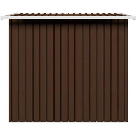 YOUTHUP Abri De Stockage Pour Jardin Marron 194x121x181 Cm Acier 7 YOUTHUP Abri De Stockage Pour Jardin Marron 194x121x181 Cm Acier – Image 5