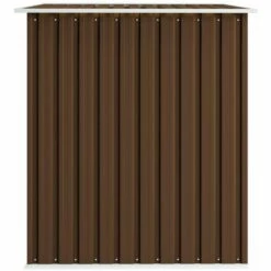YOUTHUP Abri De Stockage Pour Jardin Marron 257x205x178 Cm Acier -France Abri de jardin Soldes Boutique 19550720 4