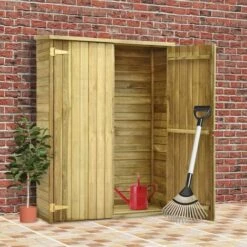 ASUPERMALL Abri A Outils De Jardin 123x50x171 Cm Pinede Impregnee