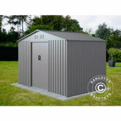 DANCOVER Abri De Jardin 2,77x1,91x1,92m ProShed®, Aluminium Gris - Aluminium Gris