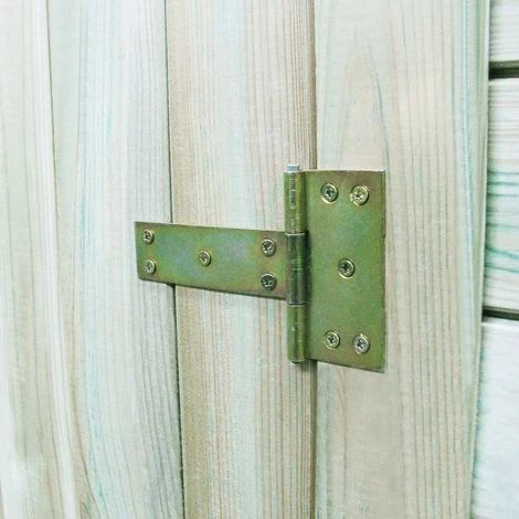 Topdeal Abri De Stockage Pour Jardin Pin Imprégné 100 X 100 X 210 Cm 5 Topdeal Abri De Stockage Pour Jardin Pin Imprégné 100 X 100 X 210 Cm – Image 3