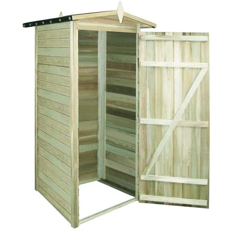 Topdeal Abri De Stockage Pour Jardin Pin Imprégné 100 X 100 X 210 Cm 6 Topdeal Abri De Stockage Pour Jardin Pin Imprégné 100 X 100 X 210 Cm – Image 4
