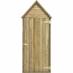 Topdeal Abri à Outils De Jardin Avec Porte 77x28x178cm Pinède Imprégnée -France Abri de jardin Soldes Boutique 23435483 4