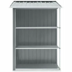 ASUPERMALL Abri De Jardin Avec Etagere Gris 205x130x183 Cm Fer 11 ASUPERMALL Abri De Jardin Avec Etagere Gris 205x130x183 Cm Fer -France Abri de jardin Soldes Boutique 23513351 5