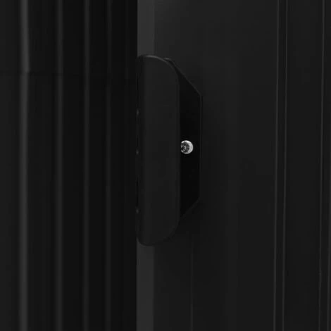 ASUPERMALL Abri De Jardin Avec Etagere Anthracite 205x130x183 Cm Fer 4 ASUPERMALL Abri De Jardin Avec Etagere Anthracite 205x130x183 Cm Fer – Image 2