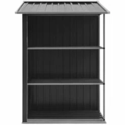 ASUPERMALL Abri De Jardin Avec Etagere Anthracite 205x130x183 Cm Fer 11 ASUPERMALL Abri De Jardin Avec Etagere Anthracite 205x130x183 Cm Fer -France Abri de jardin Soldes Boutique 23513355 5