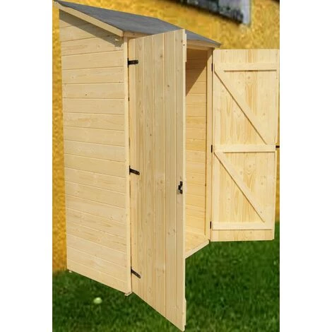 Habrita Abri Bois Multi-usages Mural / 3 étagères 4 Habrita Abri Bois Multi-usages Mural / 3 étagères – Image 2