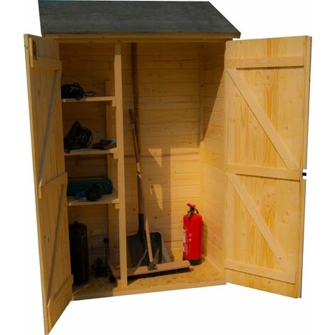 Habrita Abri Bois Multi-usages Mural / 3 étagères 6 Habrita Abri Bois Multi-usages Mural / 3 étagères – Image 4