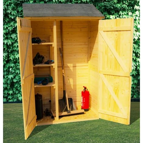 Habrita Abri Bois Multi-usages Mural / 3 étagères 7 Habrita Abri Bois Multi-usages Mural / 3 étagères – Image 5