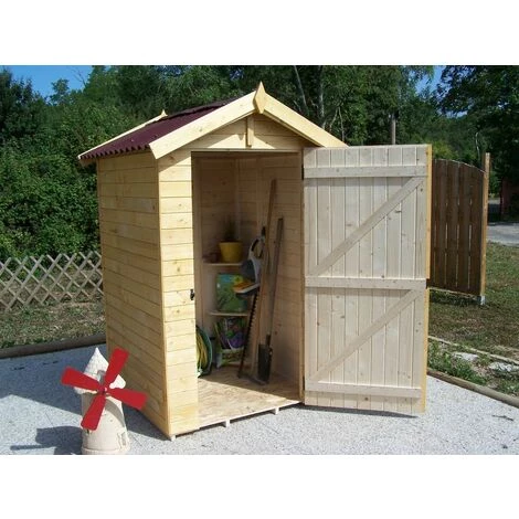 Habrita Abri Panneaux Bois 16 Mm Avec Plancher / 1,35 M2 7 Habrita Abri Panneaux Bois 16 Mm Avec Plancher / 1,35 M2 – Image 5