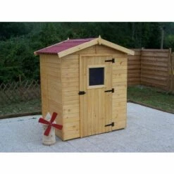 Habrita Abri Panneaux Bois 16 Mm Avec Plancher / 1,83 M2 -France Abri de jardin Soldes Boutique 2391723 3