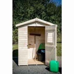Habrita Abri Panneaux Bois 16 Mm Avec Plancher / 1,83 M2 -France Abri de jardin Soldes Boutique 2391723 5