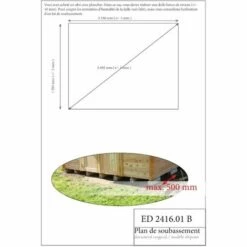 Habrita Abri En Panneaux De Bois Avec Bûcher - 3,70+2,08 M² -France Abri de jardin Soldes Boutique 2391726 3