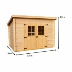 Habrita Abri En Madriers Massifs Avec Grande Façade - 4,59 M²