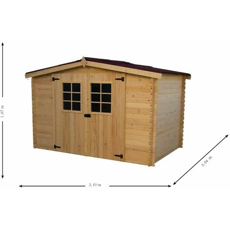 Habrita Abri En Madriers Massifs - 7,86 M² 5 Habrita Abri En Madriers Massifs - 7,86 M² – Image 3