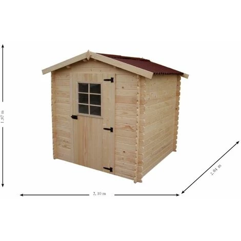 Habrita Abri En Madriers Massifs - 3,24 M² 5 Habrita Abri En Madriers Massifs - 3,24 M² – Image 3