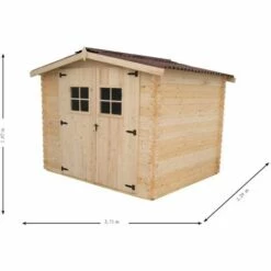 Habrita Abri En Madriers Massifs - 4,82 M² 7 Habrita Abri En Madriers Massifs - 4,82 M² -France Abri de jardin Soldes Boutique 2391733 3