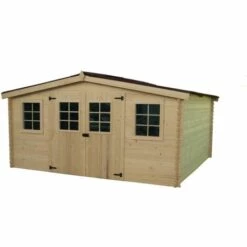 Habrita Abri Fenêtré En Madriers Massifs - 10,67 M²