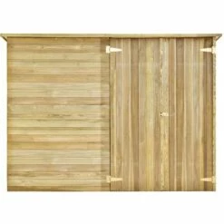 Topdeal Abri De Jardin 232x110x170 Cm Bois De Pin Imprégné -France Abri de jardin Soldes Boutique 24037395 5