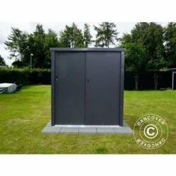 DANCOVER Abri De Jardin/Armoire Métallique Avec Porte Coulissante, 1,25x0,8x1,31m, ProShed®, Anthracite - Anthracite 10 DANCOVER Abri De Jardin/Armoire Métallique Avec Porte Coulissante, 1,25x0,8x1,31m, ProShed®, Anthracite - Anthracite -France Abri de jardin Soldes Boutique 24626420 4