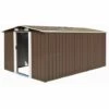 Hommoo Abri De Jardin 257 X 398 X 178 Cm Metal Marron HDV05270 1 Hommoo Abri De Jardin 257 X 398 X 178 Cm Metal Marron HDV05270 -France Abri de jardin Soldes Boutique 24999011 1