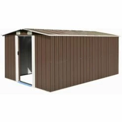 Hommoo Abri De Jardin 257 X 398 X 178 Cm Metal Marron HDV05270