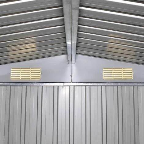 Hommoo Abri De Stockage Pour Jardin Metal Vert 257 X 205 X 178 Cm HDV27375 5 Hommoo Abri De Stockage Pour Jardin Metal Vert 257 X 205 X 178 Cm HDV27375 – Image 3