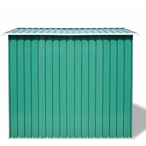 Hommoo Abri De Stockage Pour Jardin Metal Vert 257 X 205 X 178 Cm HDV27375 7 Hommoo Abri De Stockage Pour Jardin Metal Vert 257 X 205 X 178 Cm HDV27375 – Image 5