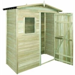 Hommoo Abri De Stockage De Jardin Bois De Pin Impregne FSC HDV27677 -France Abri de jardin Soldes Boutique 25140873 5