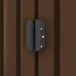 Hommoo Abri De Stockage Pour Jardin Marron 194x121x181 Cm Acier HDV30184 -France Abri de jardin Soldes Boutique 25142977 3