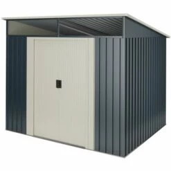 Abri De Jardin Wasabi Stark 2.3 M2 - Garantie 10 Ans - 121x195x196cm. Remise Métal