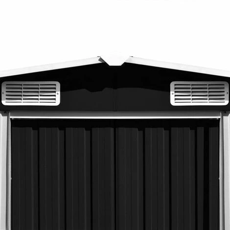 TRUE DEAL Abri De Jardin 257 X 597 X 178 Cm Métal Anthracite 7 TRUE DEAL Abri De Jardin 257 X 597 X 178 Cm Métal Anthracite – Image 5