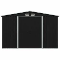 TRUE DEAL Abri De Stockage Pour Jardin Anthracite Acier 257x205x178 Cm 8 TRUE DEAL Abri De Stockage Pour Jardin Anthracite Acier 257x205x178 Cm -France Abri de jardin Soldes Boutique 26368655 2