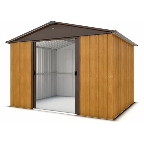 Abri De Jardin Métal Aspect Bois Yardmaster 6,44 M² + Kit D'ancrage 3 Abri De Jardin Métal Aspect Bois Yardmaster 6,44 M² + Kit D'ancrage