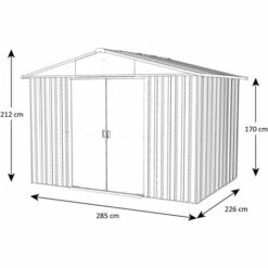 Abri De Jardin Métal Aspect Bois Yardmaster 6,44 M² + Kit D'ancrage 8 Abri De Jardin Métal Aspect Bois Yardmaster 6,44 M² + Kit D'ancrage -France Abri de jardin Soldes Boutique 26624580 2