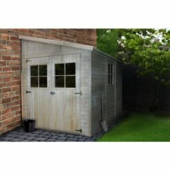 Abri De Jardin En Bois Naturel(avec Paroi Latérale) - Stockage Extérieur Avec Fenêtres- H244x216x318 Cm/6,2 M2, Hangar En Bois Naturel - Atelier Rangement Outils Et Vélos- TIMBELA M339A - Beige 9 Abri De Jardin En Bois Naturel(avec Paroi Latérale) - Stockage Extérieur Avec Fenêtres- H244x216x318 Cm/6,2 M2, Hangar En Bois Naturel - Atelier Rangement Outils Et Vélos- TIMBELA M339A - Beige -France Abri de jardin Soldes Boutique 26985023 4
