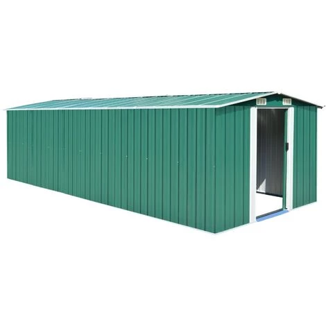 TRUE DEAL Abri De Jardin 257 X 597 X 178 Cm Métal Vert 3 TRUE DEAL Abri De Jardin 257 X 597 X 178 Cm Métal Vert