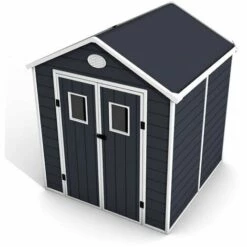 Abri De Jardin En Résine Gardiun Zoe A - 3,64 M² 190x192x226 Cm Plancher Gris Anthracite -France Abri de jardin Soldes Boutique 27979117 3