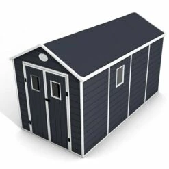 Abri De Jardin En Résine Gardiun Zoe C - 6,99 M² 190x368x226 Cm Plancher Gris Anthracite -France Abri de jardin Soldes Boutique 27979121 5