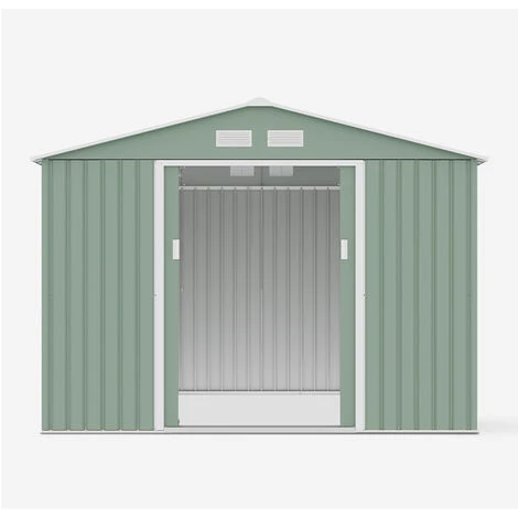 SOANA GARDEN SHED Abri En Tôle Galvanisée Verte Pour Outils De Jardin Ortisei NATURE 277x191x202cm 7 SOANA GARDEN SHED Abri En Tôle Galvanisée Verte Pour Outils De Jardin Ortisei NATURE 277x191x202cm – Image 5