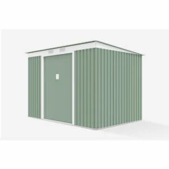 SOANA GARDEN SHED Abris De Jardin En Tôle Galvanisée Verte Porto Cervo Nature 261x181x176cm -France Abri de jardin Soldes Boutique 28103617 4