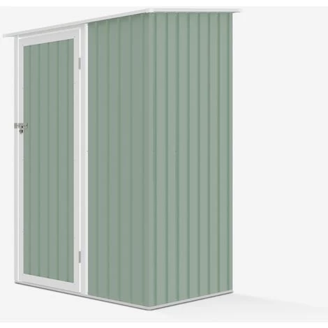 SOANA GARDEN SHED Abri De Jardin En Tôle Galvanisée En Métal Vert Amalfi NATURE 143X89x186cm 6 SOANA GARDEN SHED Abri De Jardin En Tôle Galvanisée En Métal Vert Amalfi NATURE 143X89x186cm – Image 4