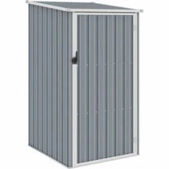 ASUPERMALL Abri De Jardin Gris 87x98x159 Cm Acier Galvanise