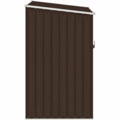 ASUPERMALL Abri De Jardin Marrron 87x98x159 Cm Acier Galvanise 10 ASUPERMALL Abri De Jardin Marrron 87x98x159 Cm Acier Galvanise -France Abri de jardin Soldes Boutique 28181793 4