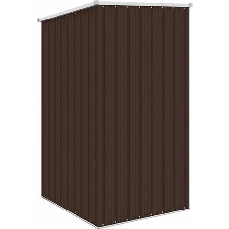 ASUPERMALL Abri De Jardin Marrron 87x98x159 Cm Acier Galvanise 7 ASUPERMALL Abri De Jardin Marrron 87x98x159 Cm Acier Galvanise – Image 5