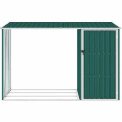 ASUPERMALL Abri A Bois De Jardin Vert 245x98x159 Cm Acier Galvanise 10 ASUPERMALL Abri A Bois De Jardin Vert 245x98x159 Cm Acier Galvanise -France Abri de jardin Soldes Boutique 28181797 4