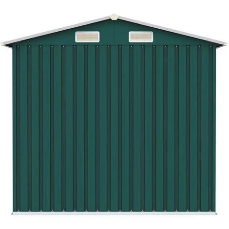 ASUPERMALL Abri De Jardin Vert 205x129x183 Cm Acier Galvanise 6 ASUPERMALL Abri De Jardin Vert 205x129x183 Cm Acier Galvanise – Image 4