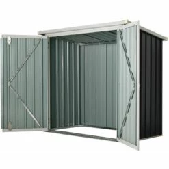 Outsunny Abri De Jardin - Remise Pour Outils - Abri Vélo - Abri Poubelle - 2 Portes Verrouillables - Dim. 147L X 86l X 134H Cm - Tôle D'acier Noir Blanc - Noir 10 Outsunny Abri De Jardin - Remise Pour Outils - Abri Vélo - Abri Poubelle - 2 Portes Verrouillables - Dim. 147L X 86l X 134H Cm - Tôle D'acier Noir Blanc - Noir -France Abri de jardin Soldes Boutique 28278734 4